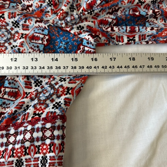 Maggy London Long Sleeve Lined Bohemian Pencil Maxi Dress Size 4 Cottage Boho - Picture 10 of 16